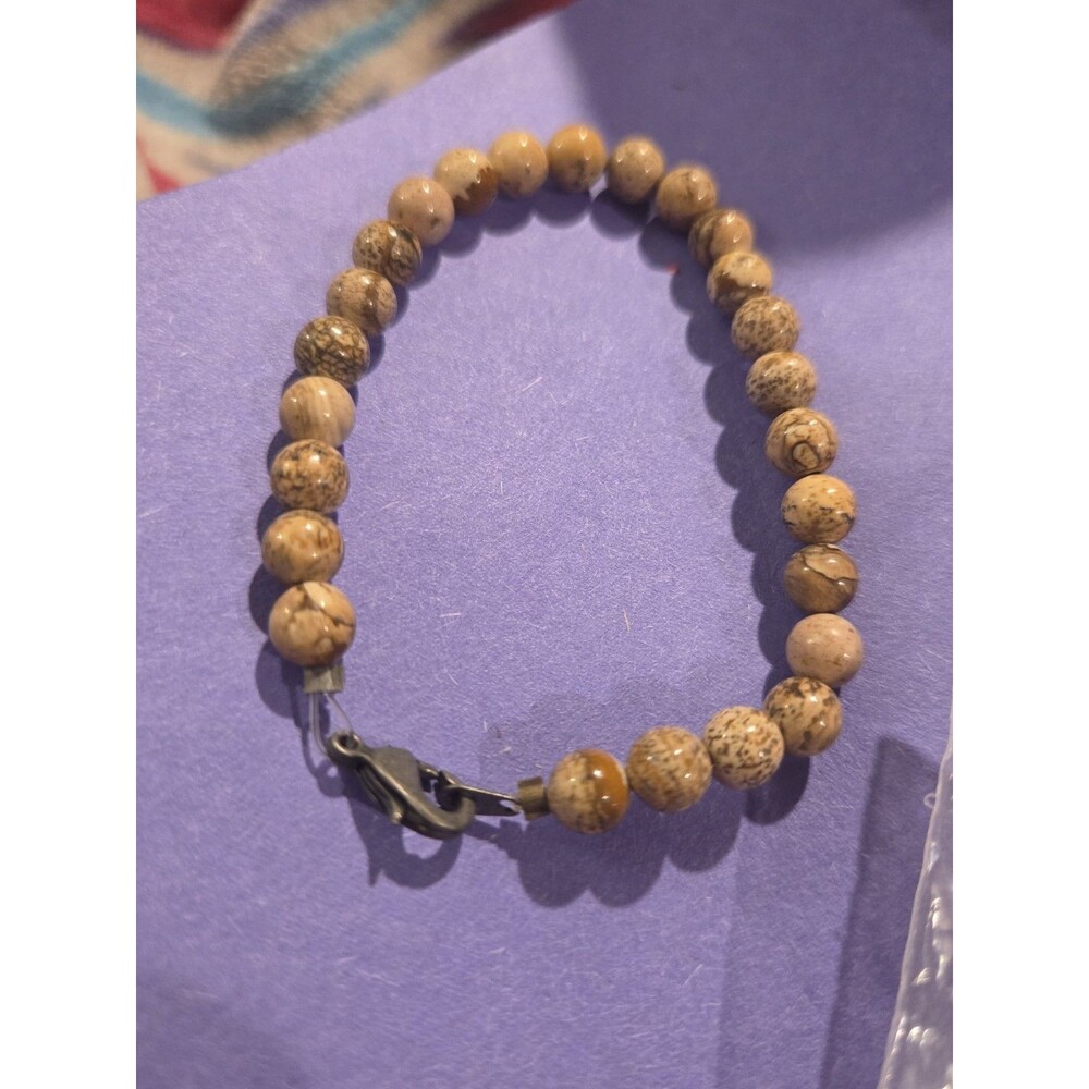 Sterling Picture Jasper Bracelet